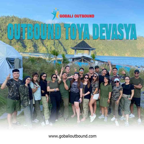 Rasakan Outbound dengan View gunung batur dan danau batur di kintamani bali tepatnya di Toya Devasya